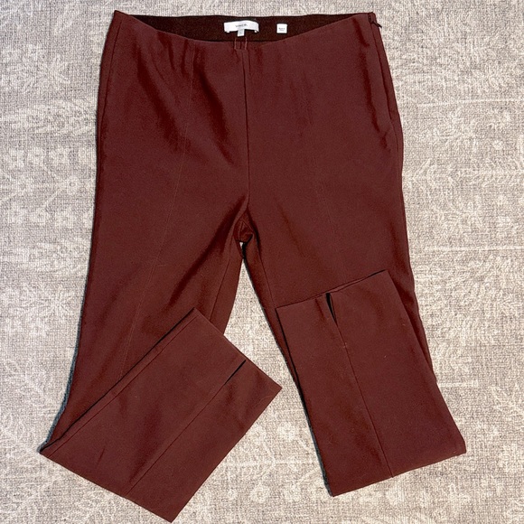 Vince Pants - Vince Ankle Length Trouser L Slim Fit Brick Red Italian Stretch Fabric Mint Cond